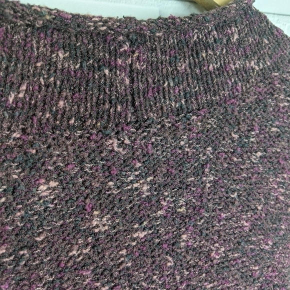 J. Jill Purple Marled Crossover Sweater Women's Medium - Picture 6 of 9